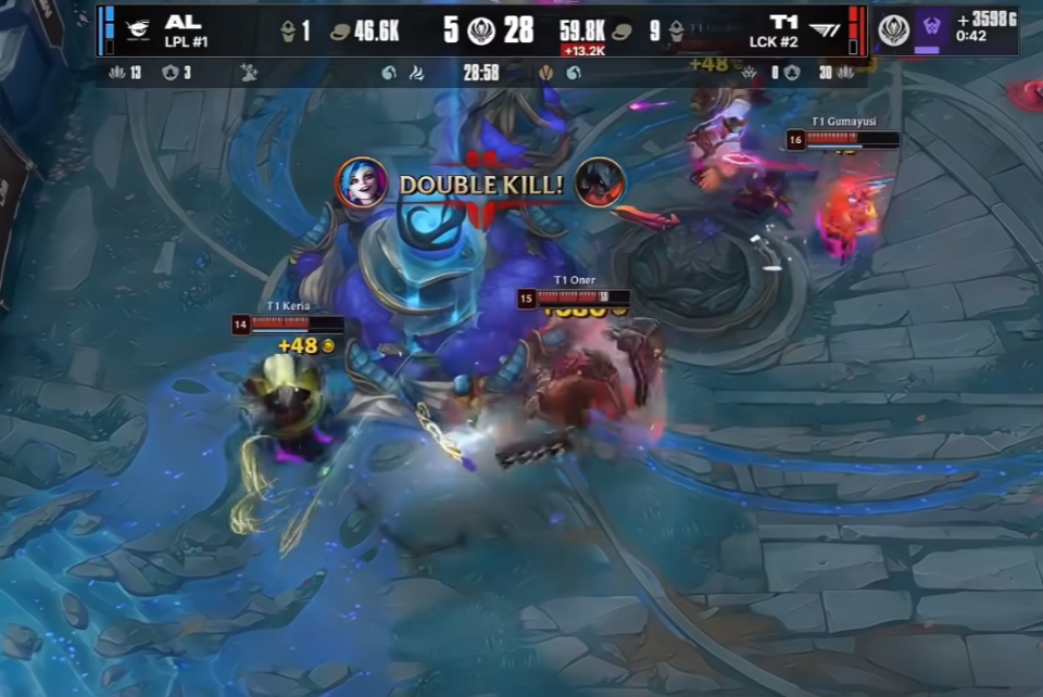 包含LOL-MSI：Oner蝎子节奏完美主导决胜局，T13-2击败AL挺进决赛的词条